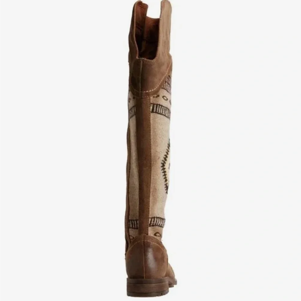 Born Brown and Gray Over the Knee Boots NWT.  CG